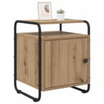 vidaXL Nočný stolík 2 ks Dub artisan Kompozitné drevo – Obrázok 3