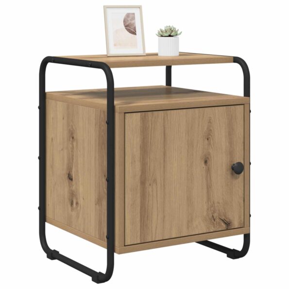 vidaXL Nočný stolík 2 ks Dub artisan Kompozitné drevo – Obrázok 3