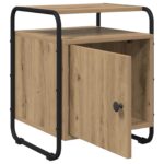 vidaXL Nočný stolík 2 ks Dub artisan Kompozitné drevo – Obrázok 5
