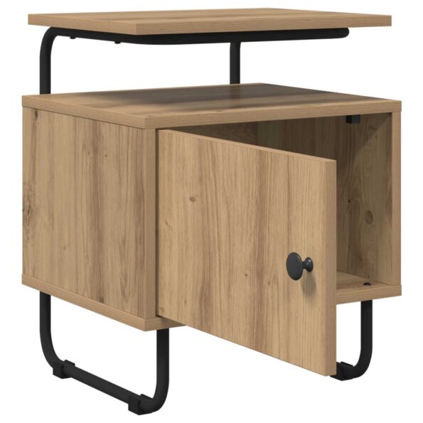vidaXL Nočný stolík 2 ks Dub artisan Kompozitné drevo – Obrázok 4
