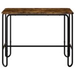 vidaXL Jedálenský stôl 100 x 50 x 75 cm Kompozitné drevo Dymový dub – Obrázok 3