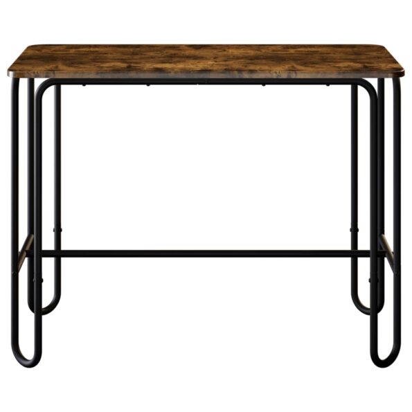 vidaXL Jedálenský stôl 100 x 50 x 75 cm Kompozitné drevo Dymový dub – Obrázok 3