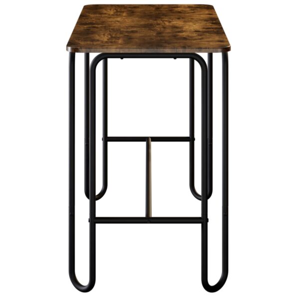 vidaXL Jedálenský stôl 100 x 50 x 75 cm Kompozitné drevo Dymový dub – Obrázok 4