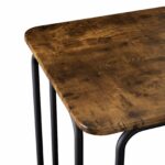 vidaXL Jedálenský stôl 100 x 50 x 75 cm Kompozitné drevo Dymový dub – Obrázok 6