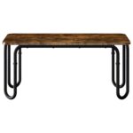 vidaXL Konferenčný stolík Dymový dub 79,5 x 40 x 36 cm – Obrázok 3