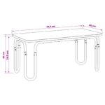 vidaXL Konferenčný stolík Dymový dub 79,5 x 40 x 36 cm – Obrázok 6