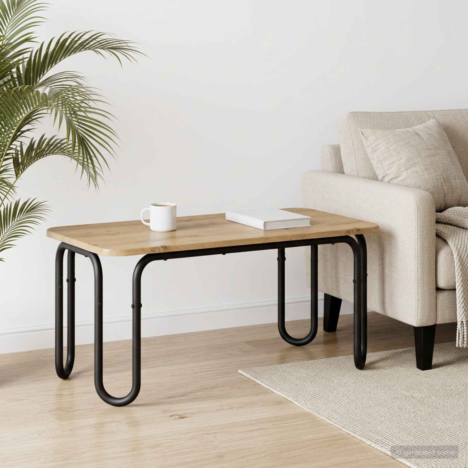 8007729_1.jpg vidaXL Konferenčný stolík Dub artisan 100 x 50 x 45 cm – Obrázok 1