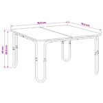 vidaXL Konferenčný stolík Dymový dub 79,5 x 79,5 x 45 cm – Obrázok 7
