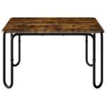 vidaXL Konferenčný stolík Dymový dub 100 x 100 x 45 cm – Obrázok 4