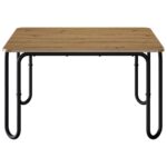 vidaXL Konferenčný stolík Dub artisan 100 x 100 x 45 cm – Obrázok 4