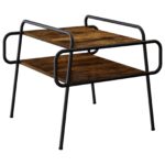 vidaXL Konferenčný stolík Dymový dub 60 x 60 x 51 cm Kompozitné drevo – Obrázok 2