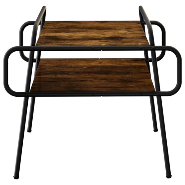 vidaXL Konferenčný stolík Dymový dub 60 x 60 x 51 cm Kompozitné drevo – Obrázok 3