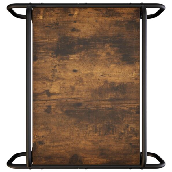 vidaXL Konferenčný stolík Dymový dub 60 x 60 x 51 cm Kompozitné drevo – Obrázok 4