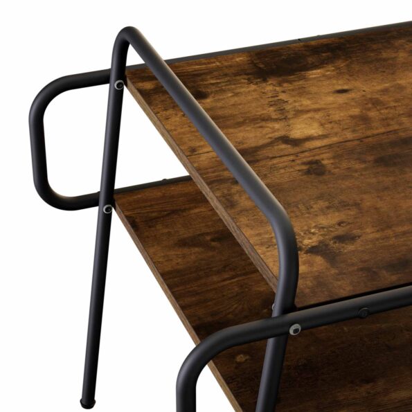 vidaXL Konferenčný stolík Dymový dub 60 x 60 x 51 cm Kompozitné drevo – Obrázok 5