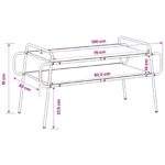 vidaXL Konferenčný stolík Dub artisan 100 x 50 x 51 cm – Obrázok 8