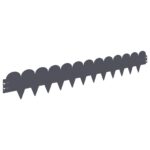 vidaXL Obrubník trávnika 30 pcs 103 x 15 cm Oceľ Antracitová – Obrázok 6