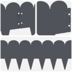 vidaXL Obrubník trávnika 30 pcs 103 x 20 cm Oceľ Antracitová – Obrázok 7