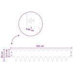 vidaXL Obrubník trávnika 30 pcs 103 x 20 cm Oceľ Antracitová – Obrázok 9