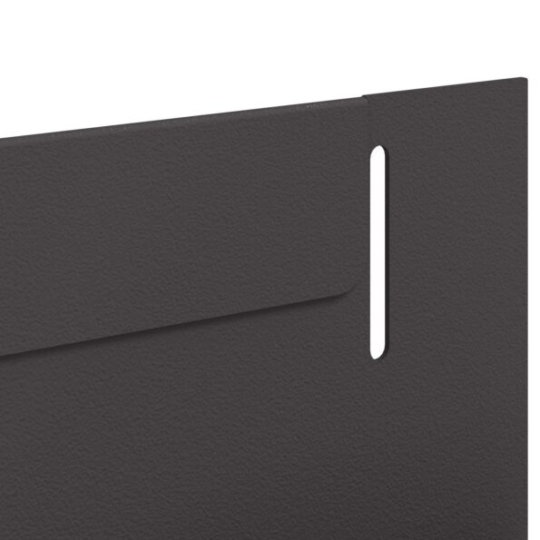 vidaXL Obrubník trávnika 50 pcs 102 x 4 x 4 cm Oceľ Čierna – Obrázok 7