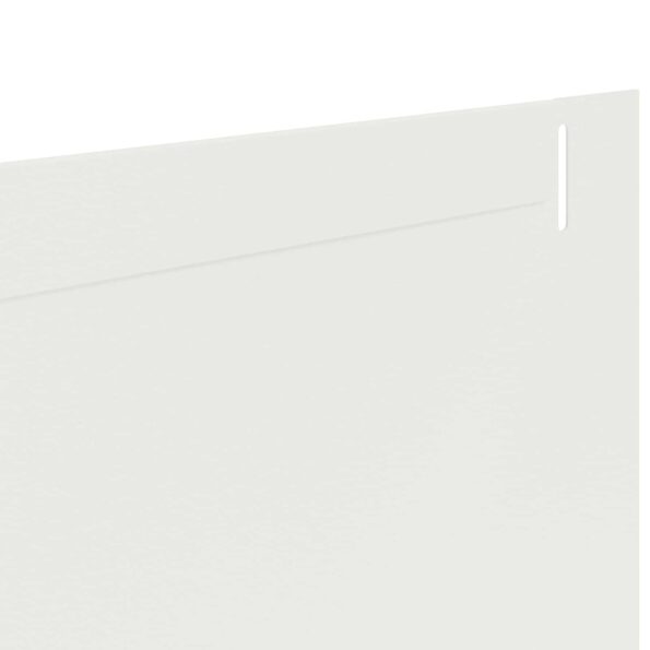 vidaXL Obrubník trávnika 10 pcs 102 x 10 x 4 cm Oceľ Biela – Obrázok 7