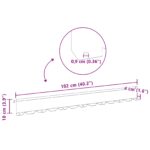 vidaXL Obrubník trávnika 30 pcs 102 x 10 x 4 cm Oceľ Biela – Obrázok 10