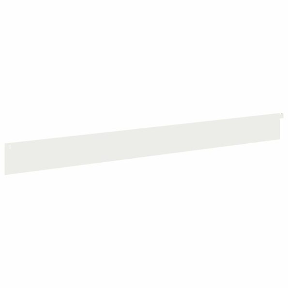 vidaXL Obrubník trávnika 30 pcs 102 x 10 x 4 cm Oceľ Biela – Obrázok 6