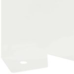 vidaXL Obrubník trávnika 30 pcs 102 x 10 x 4 cm Oceľ Biela – Obrázok 8