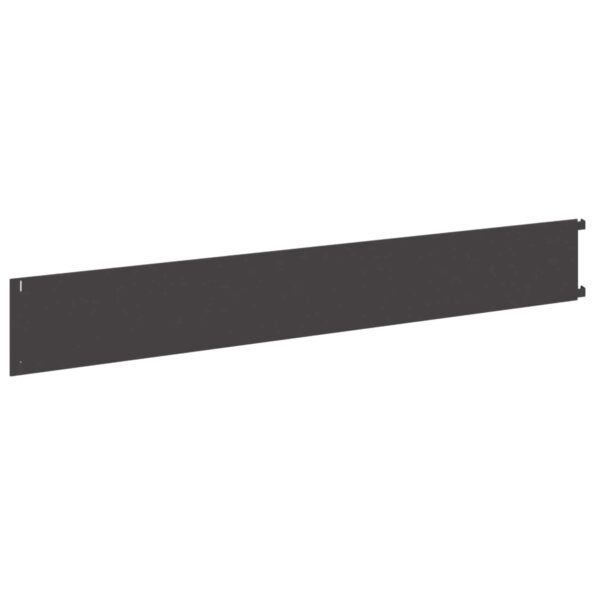 vidaXL Obrubník trávnika 10 pcs 102 x 15 x 4 cm Oceľ Čierna – Obrázok 6