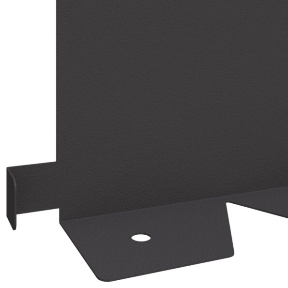 vidaXL Obrubník trávnika 10 pcs 102 x 15 x 4 cm Oceľ Čierna – Obrázok 8