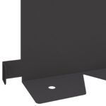 vidaXL Obrubník trávnika 30 pcs 102 x 15 x 4 cm Oceľ Čierna – Obrázok 8