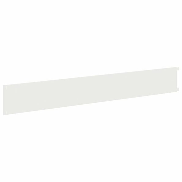 vidaXL Obrubník trávnika 20 pcs 102 x 15 x 4 cm Oceľ Biela – Obrázok 6