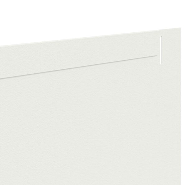 vidaXL Obrubník trávnika 20 pcs 102 x 15 x 4 cm Oceľ Biela – Obrázok 7