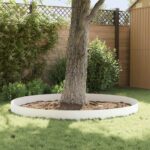vidaXL Obrubník trávnika 30 pcs 102 x 15 x 4 cm Oceľ Biela – Obrázok 4