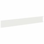 vidaXL Obrubník trávnika 30 pcs 102 x 15 x 4 cm Oceľ Biela – Obrázok 6