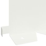 vidaXL Obrubník trávnika 30 pcs 102 x 15 x 4 cm Oceľ Biela – Obrázok 8