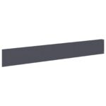 vidaXL Obrubník trávnika 30 ks 100 x 15 cm Oceľ Antracitová – Obrázok 2