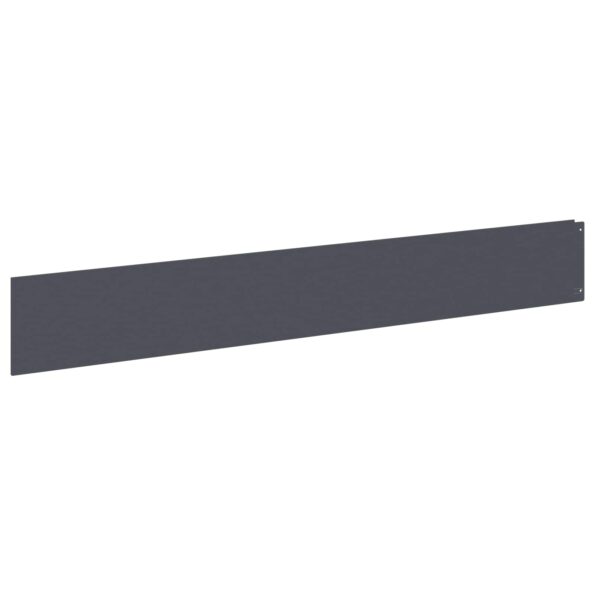 vidaXL Obrubník trávnika 30 ks 100 x 15 cm Oceľ Antracitová – Obrázok 2