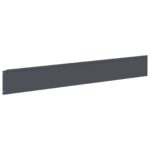 vidaXL Obrubník trávnika 30 ks 100 x 15 cm Oceľ Antracitová – Obrázok 5