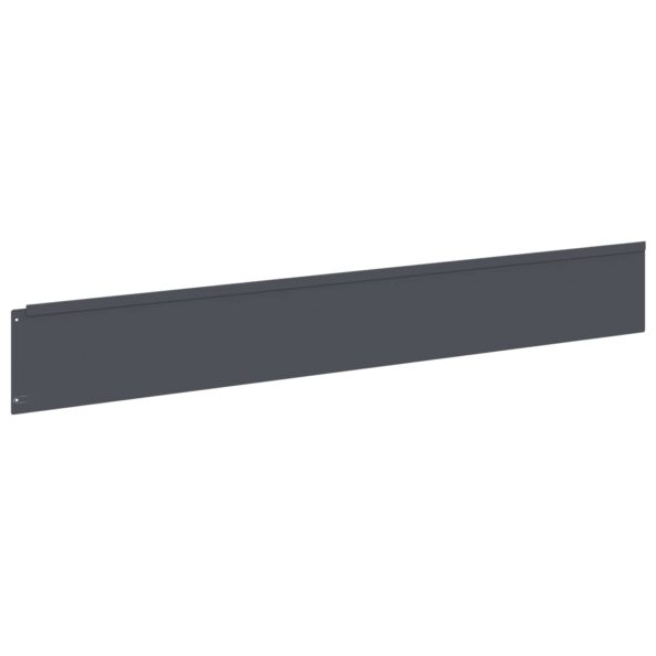 vidaXL Obrubník trávnika 30 ks 100 x 15 cm Oceľ Antracitová – Obrázok 5