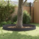 vidaXL Obrubník trávnika 10 ks 100 x 18 cm Oceľ Čierna – Obrázok 4