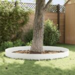 vidaXL Obrubník trávnika 10 ks 100 x 18 cm Oceľ Biela – Obrázok 4