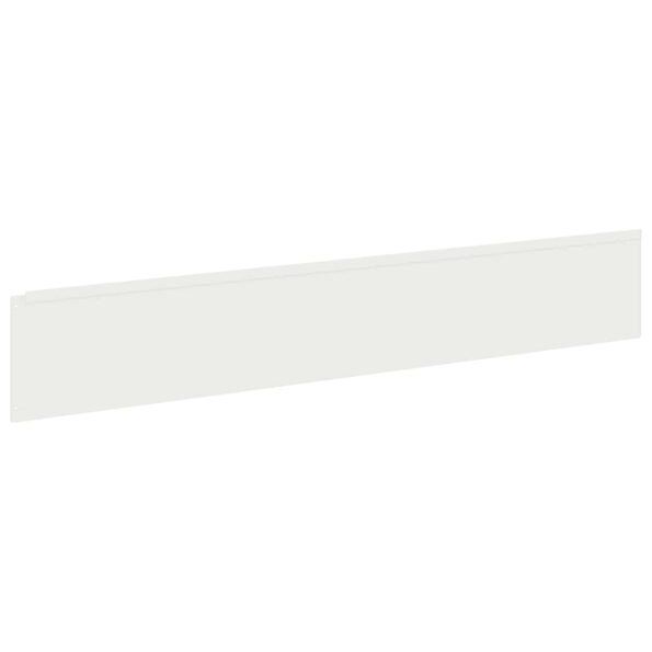 vidaXL Obrubník trávnika 30 ks 100 x 18 cm Oceľ Biela – Obrázok 5