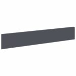 vidaXL Obrubník trávnika 10 ks 100 x 18 cm Oceľ Antracitová – Obrázok 2