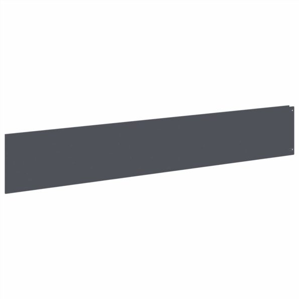 vidaXL Obrubník trávnika 30 ks 100 x 18 cm Oceľ Antracitová – Obrázok 2