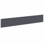 vidaXL Obrubník trávnika 30 ks 100 x 18 cm Oceľ Antracitová – Obrázok 5