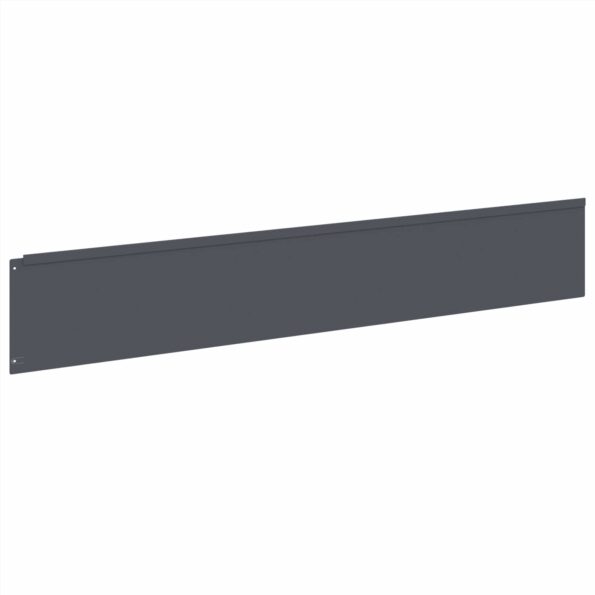 vidaXL Obrubník trávnika 30 ks 100 x 18 cm Oceľ Antracitová – Obrázok 5