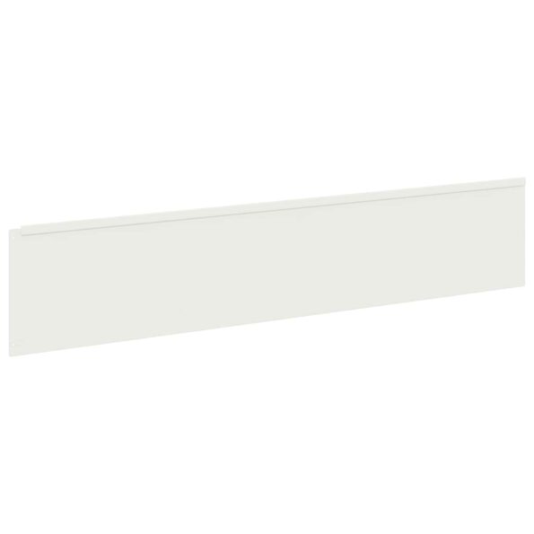 vidaXL Obrubník trávnika 10 ks 100 x 22 cm Oceľ Biela – Obrázok 5