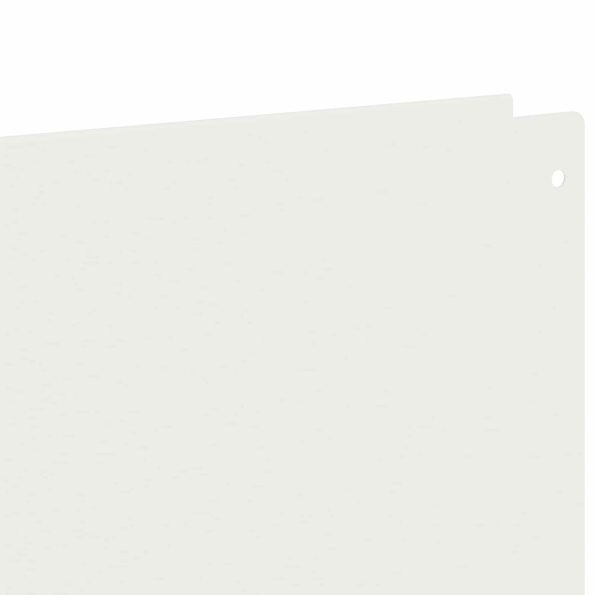 vidaXL Obrubník trávnika 10 ks 100 x 22 cm Oceľ Biela – Obrázok 6