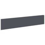 vidaXL Obrubník trávnika 10 ks 100 x 22 cm Oceľ Antracitová – Obrázok 2