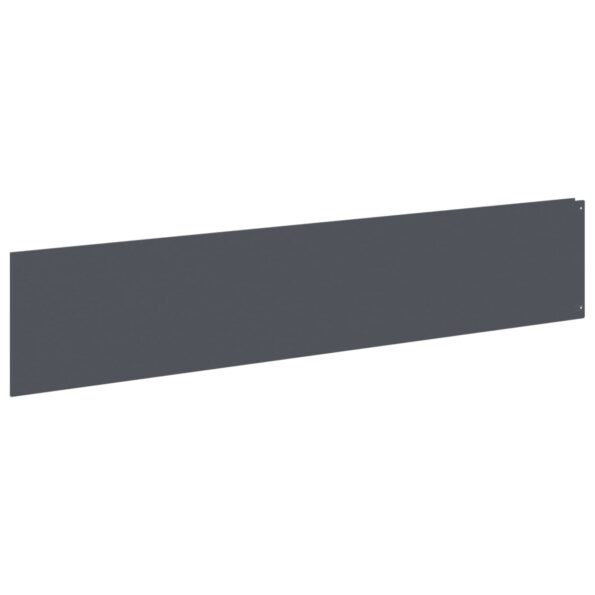 vidaXL Obrubník trávnika 10 ks 100 x 22 cm Oceľ Antracitová – Obrázok 2